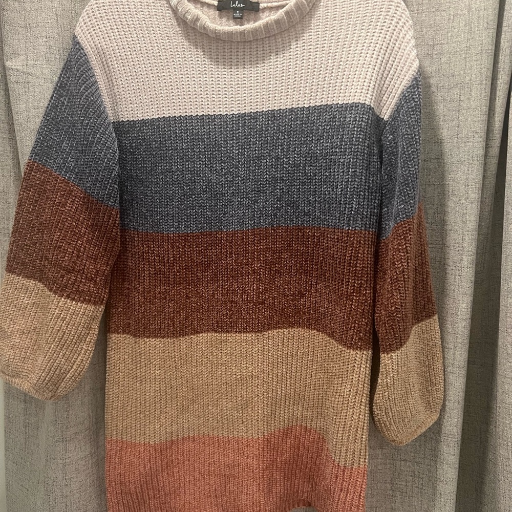Lulu's Cream Textured Knit Sweater